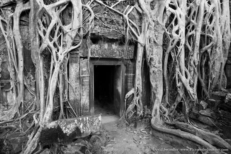 Mysterious Door Ta Prohm