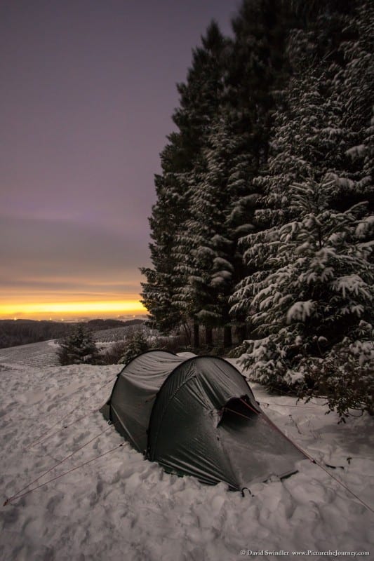 Winter Camp Above Salem