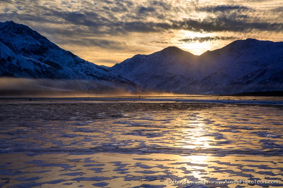 Frozen Kluane Lake