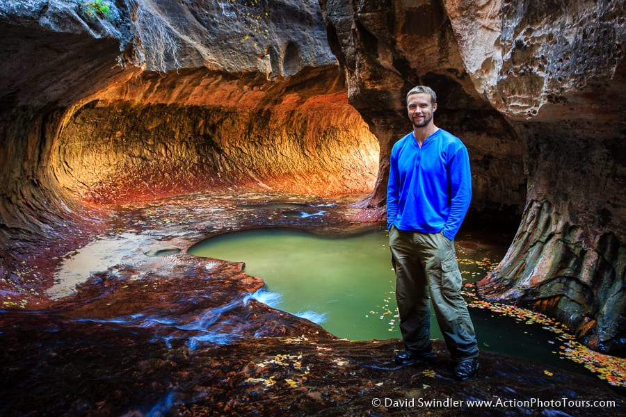 David Swindler at The Subway in Autumn Zion - Action Photo Tours & Workshops