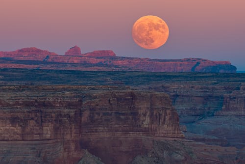 Moon Over Lake Powell