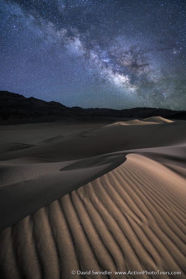 Stars at Eureka Sand Dunes Milky Way Death Valley Photo Workshop