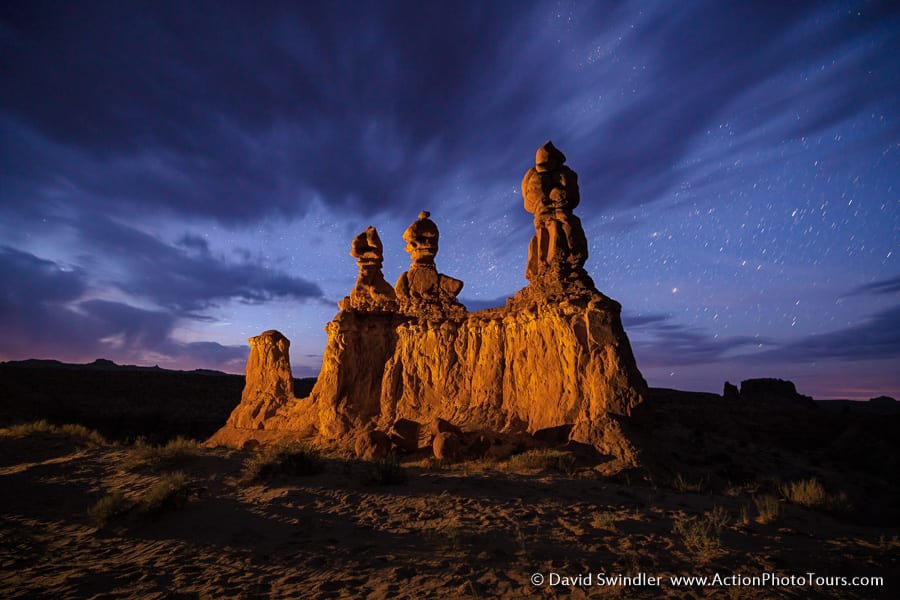 Beyond the Badlands Photography Workshop Goblin Valley Night