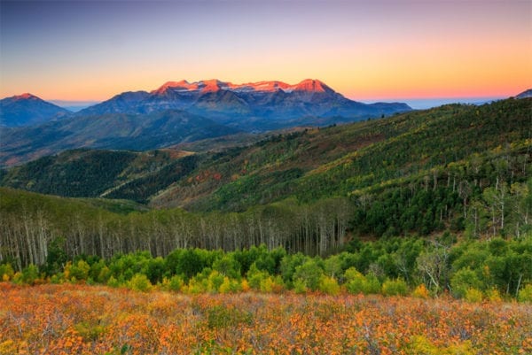 Mount Timpanogos fall sunrise, Utah | Action Photo Tours