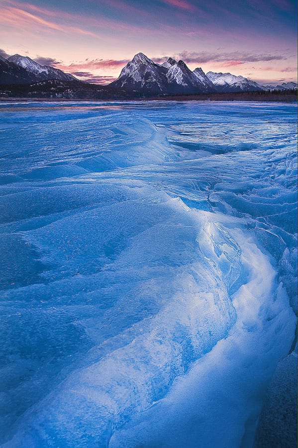 Abraham Lake Ice Canadian Rockies Winter Photo Workshop