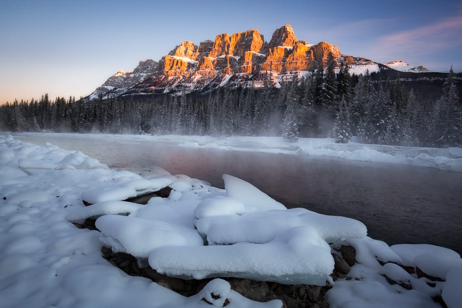 Bow River Canadian Rockies Winter Photo Workshop