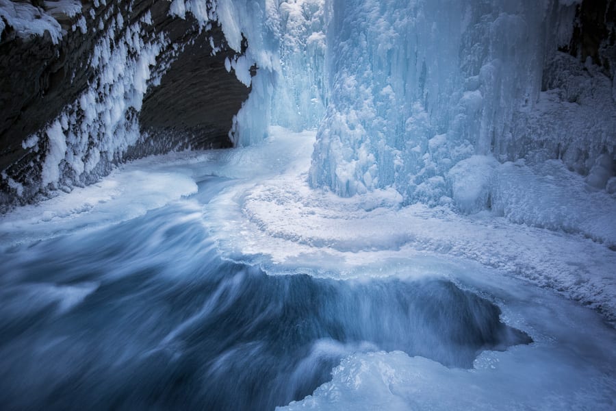 Ice Waterfall Canadian Rockies Winter Photo Workshop