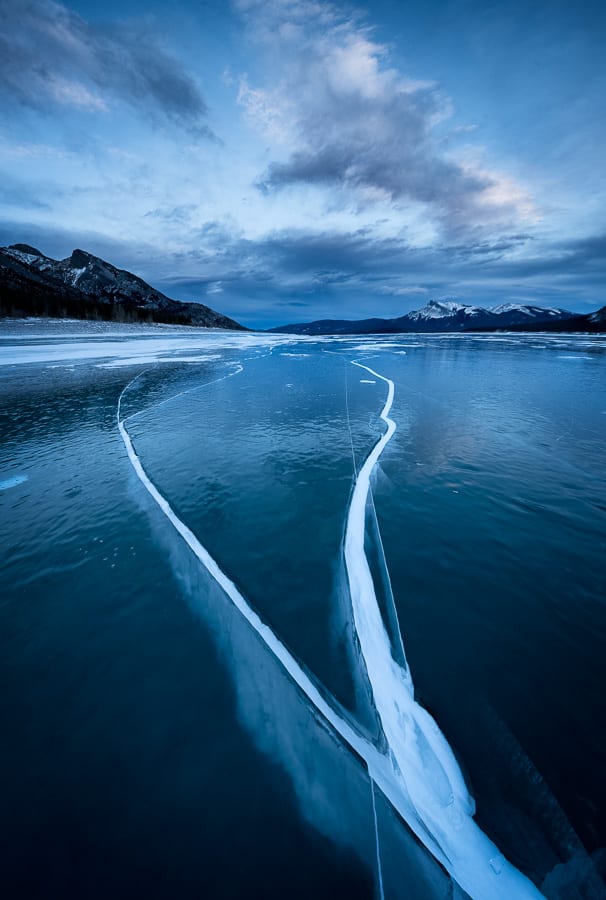 Abraham Lake Ice Canadian Rockies Winter Photo Workshop