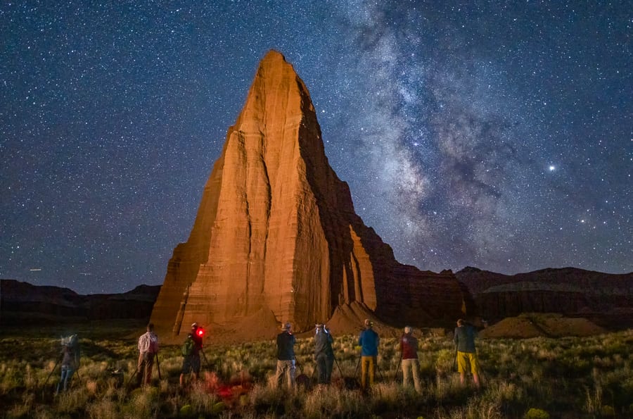 Badlands Workshop for Web Beyond the Badlands Photo Workshop Utah Milky Way Night Photography