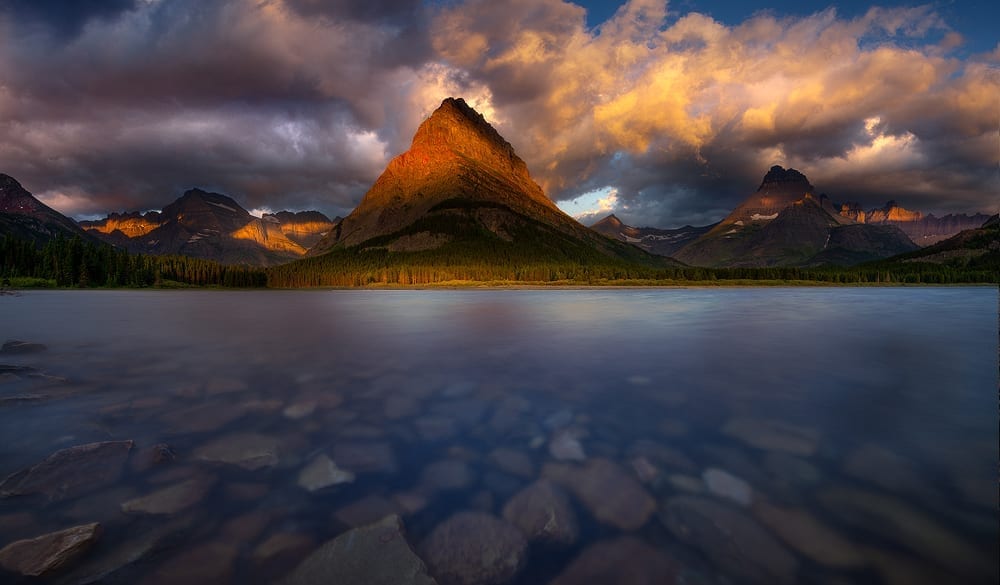 Swift Current Lake And Grinnell Peak At Sunrise_web Glacier Glacier National Park Photo Workshop
