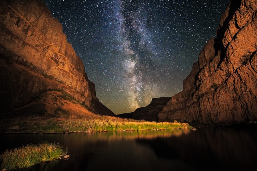 Palouse River Canyon Milky Way Palouse Harvest Photo Workshop Palouse Falls Milky Way