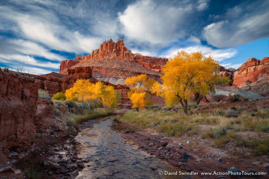 Fall color photography southern Utah Capitol Reef