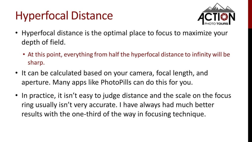 Hyperfocal Distance