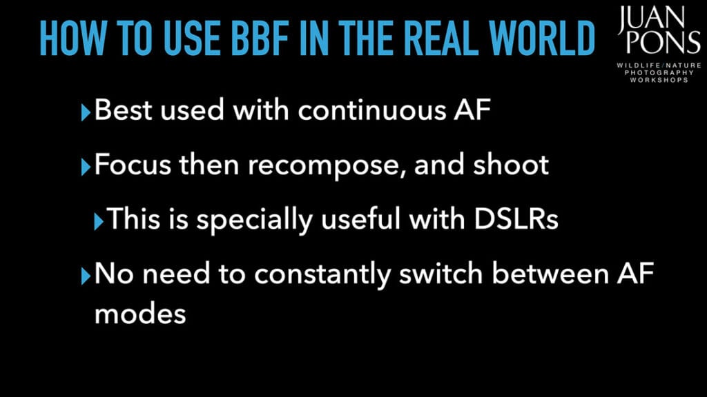 how to use back-button focus