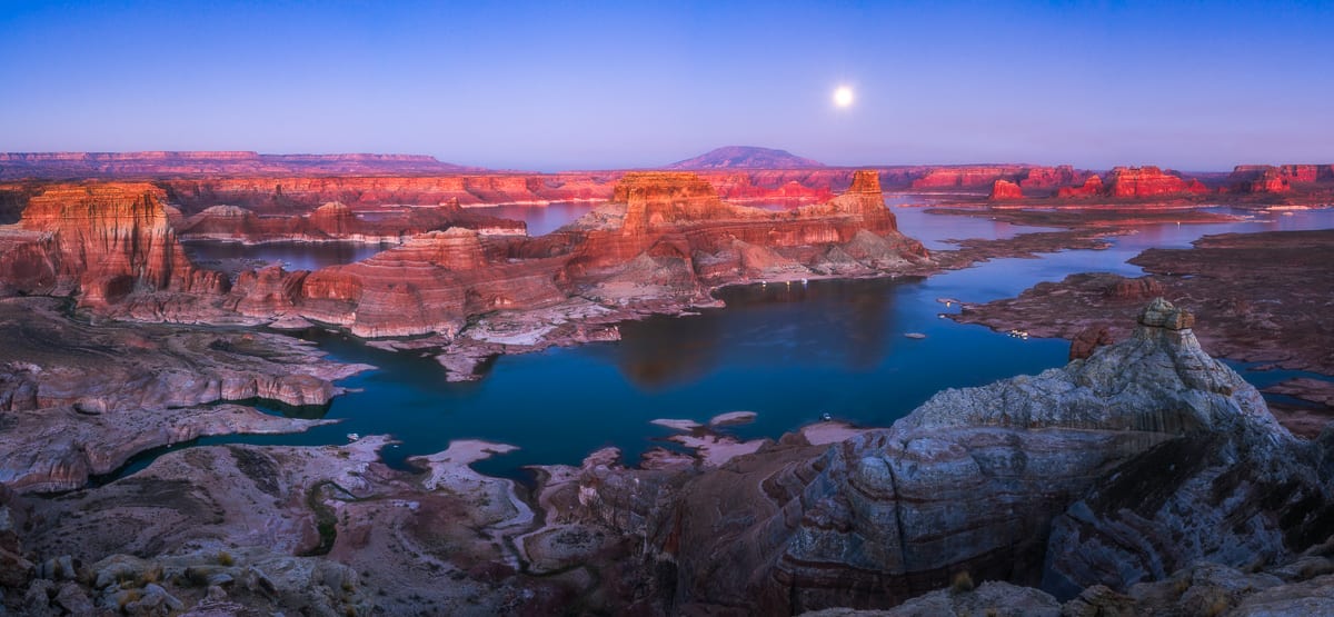 Alstrom Point Moonrise Full Moon Lake Powell Alstrom Point Moonrise Full Moon Lake Powell