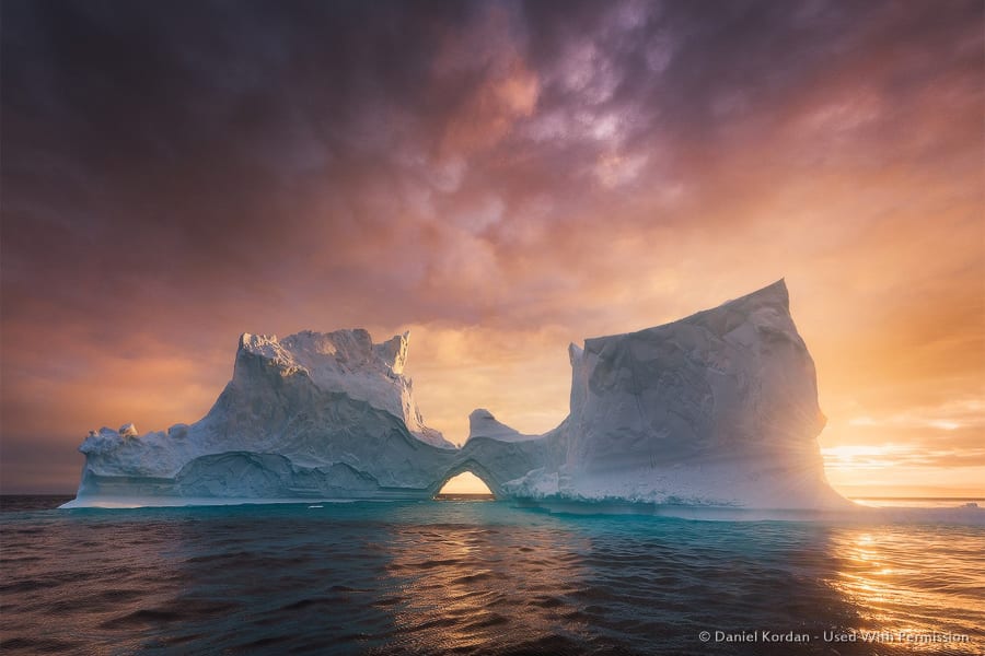 Icebergs at Sunset - Greenland Icebergs at Sunset - Greenland