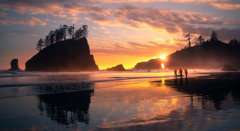 Images from Second Beach along the Olympic Peninsula in Washington St