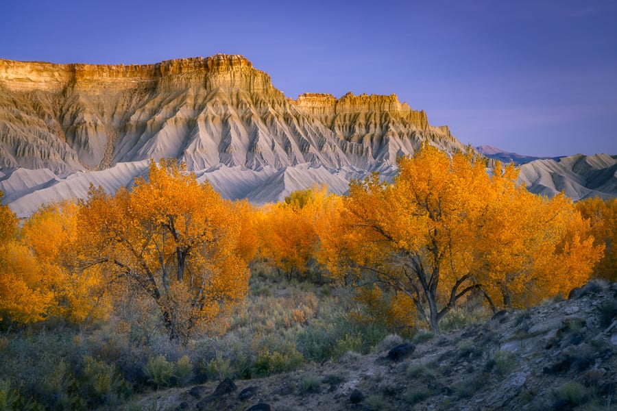 Utah Badlands Photography Workshop Southern Utah Fall Colors Hanksville Utah