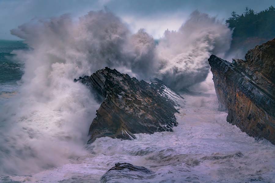 Oregon Coast Photo Workshop Photography Tours Big Waves Action