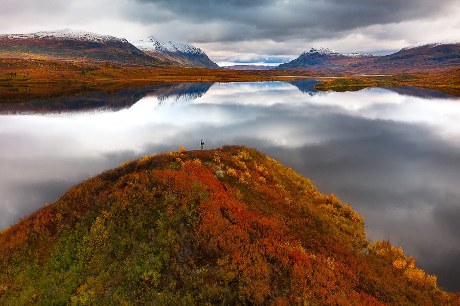 Images from around Tangle Lakes near the Delta Junction of the state of Alaska during fall season