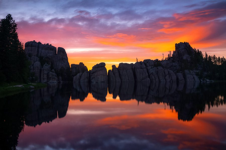 Images from Sylvan Lake in Custer State Park of the Black Hills of South Dakota
