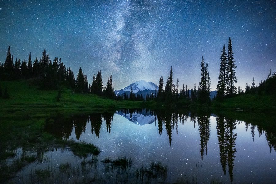 Mount Rainier Milky Way Reflection