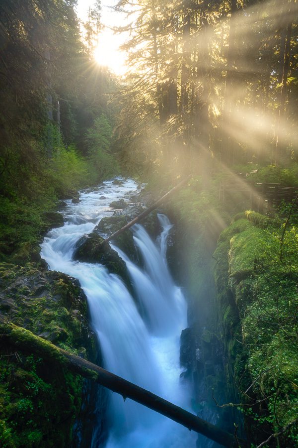 Misty Beams Sol Duc Falls Olympic National Park Photo Workshop