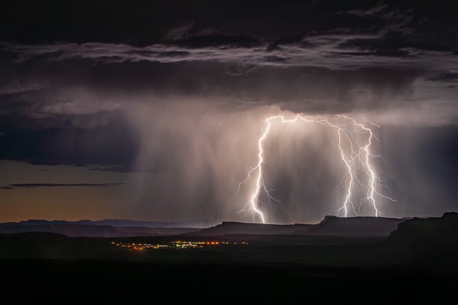 Southwest Monsoon Photo Workshop Lightning Grand Canyon White Pocket