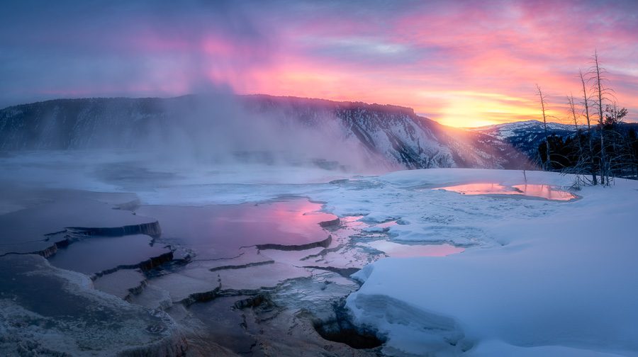 Yellowstone Winter Photo Workshop Hot Springs