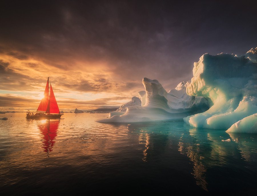 Red Sailboats in Greenland Photo Workshop
