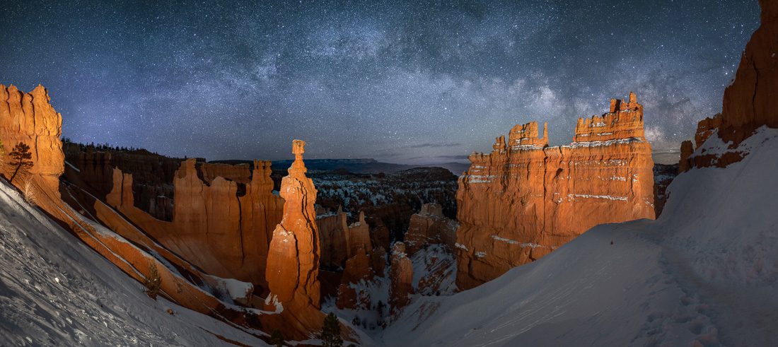 Bryce Canyon Milky Way Photo Tour Thors Hammer Winter in the Desert Photo Workshop