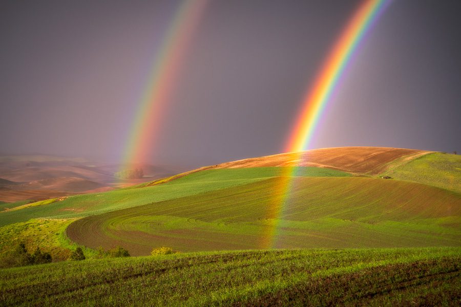 Palouse Photography Tour Double Rainbow