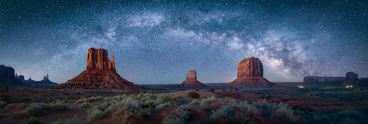 Monument Valley Photo Workshop Night Photography Milky Way Pano David Swindler