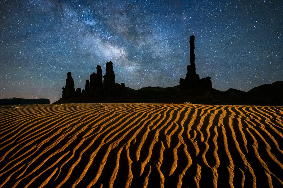 Monument Valley Photo Workshop Night Photography Totem Pole Milky Way