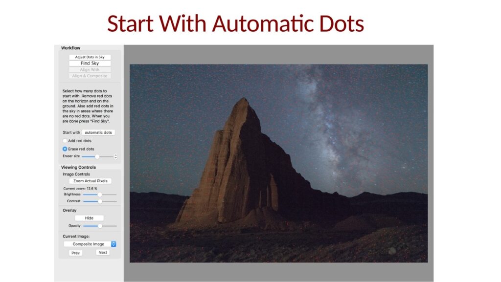 Starry Landscape Stacker Procedure Slide 09