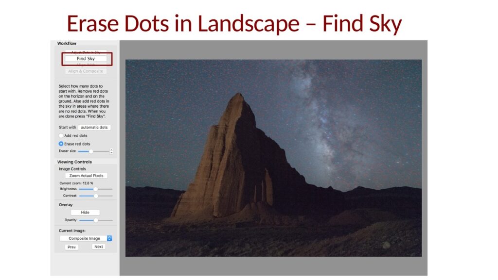 Starry Landscape Stacker Procedure Slide 10