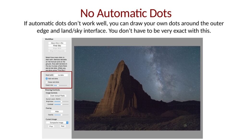 Starry Landscape Stacker Procedure Slide 18